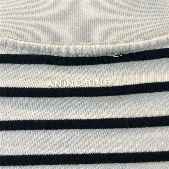 ANINE BING Dean Sweatshirt In Stripe Print - Picture 12 of 15